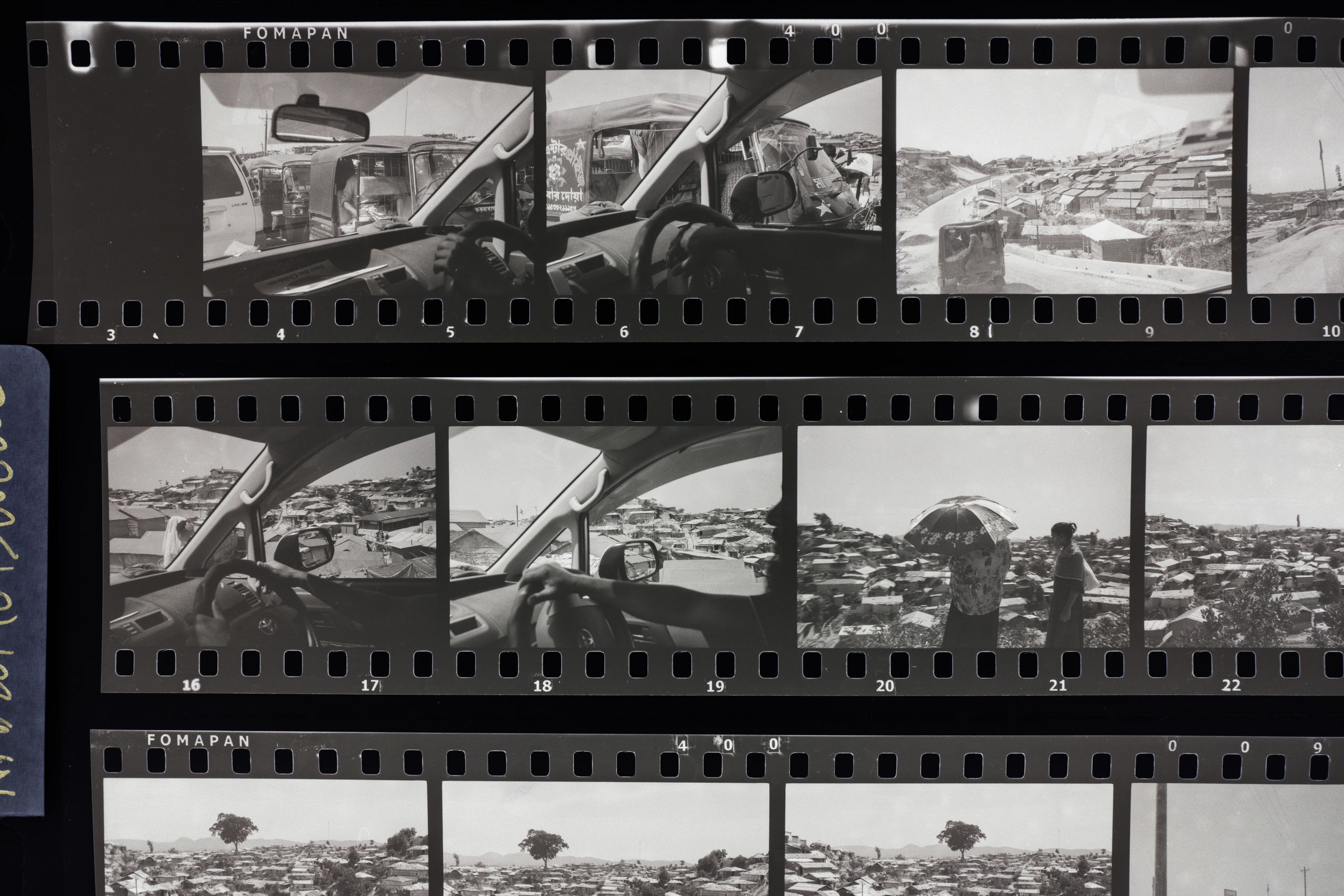 Contact sheets of images taken during the visit in Cox´s Bazar, Bangladesh.