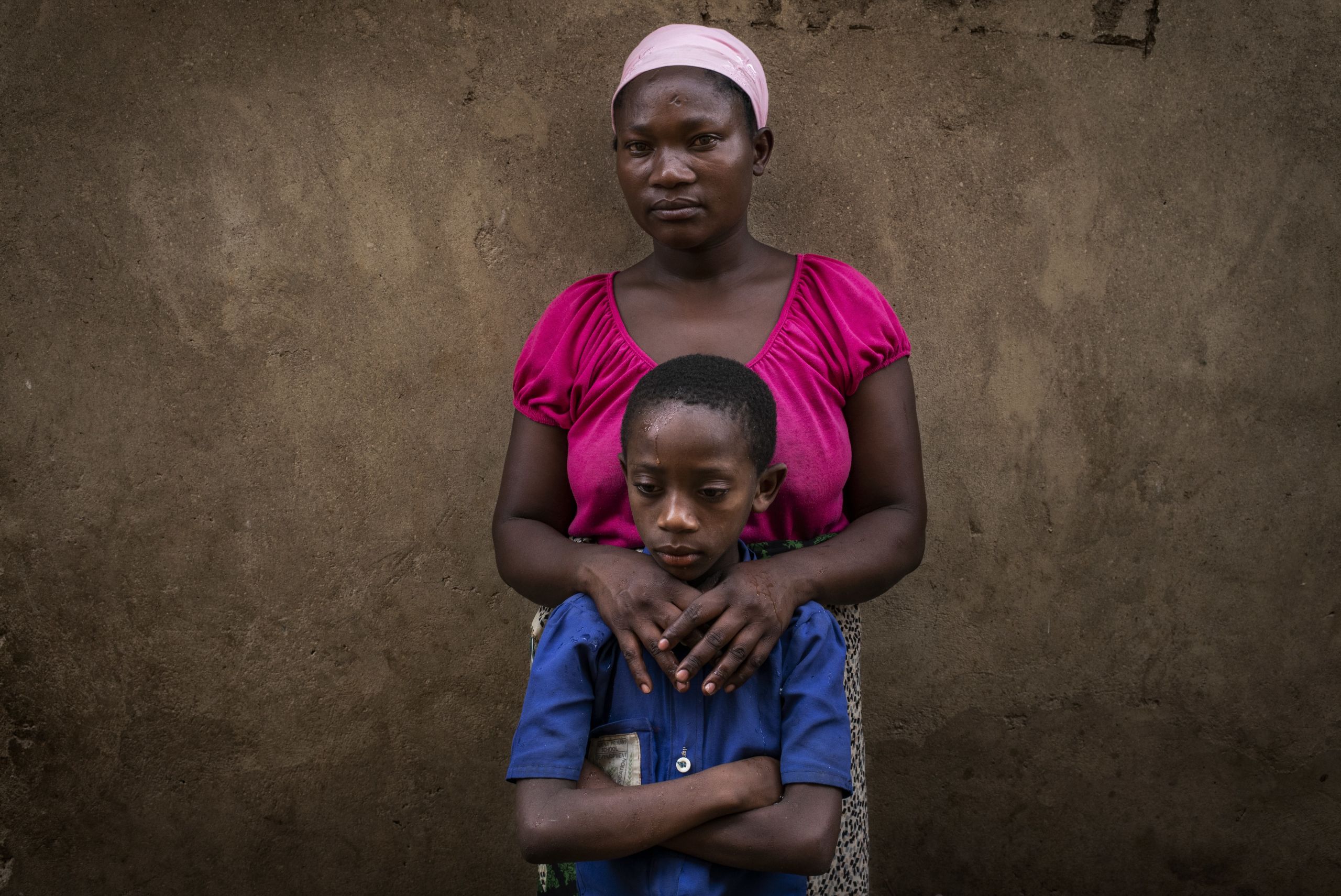 Vanessa Ntakirutimana with her oldest daughter Divine, 9 years old.